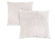 18"x 18" Pillow Ivory Ultra Soft Ribbed Style 2pcs