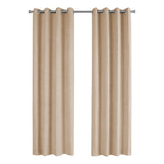 54"x 95" Curtain Panel 2pcs Beige Room Darkening