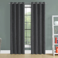 54"x 84" Curtain Panel 2pcs Grey Room Darkening