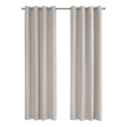 52"x 95" Curtain Panel 2pcs Ivory Room Darkening