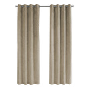 52"x 95" Curtain Panel 2pcs Beige Room Darkening