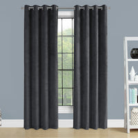 52"x 84" Curtain Panel 2pcs Grey Room Darkening