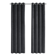 52"x 95" Curtain Panel 2pcs Grey Room Darkening