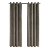 52"x 95" Curtain Panel 2pcs Taupe Room Darkening