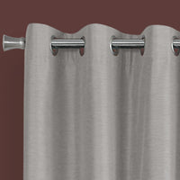 52"x 84" Curtain Panel 2pcs Silver Solid Blackout