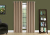 52"x 95" Curtain Panel 2pcs Brown Solid Blackout