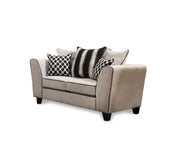88" X 36" X 36" Riley Cement 100% Polyester Loveseat