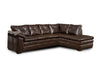 127" X 64" X 39" Cowgirl Brown 100% Polyester Sectional