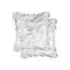 18" x 18" x 5" Gradient Gray-Faux Fur - 2pack Pillow