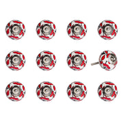 1.5" x 1.5" x 1.5" Ceramic-Metal Multicolor 12 Pack Knob