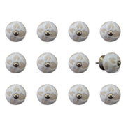 1.5" x 1.5" x 1.5" Ceramic-Metal Multicolor 12 Pack Knob