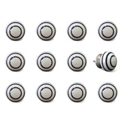 1.5" x 1.5" x 1.5" Ceramic-Metal Multicolor 12 Pack Knob