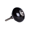 1.5" x 1.5" x 1.5" Ceramic-Metal Black 8 Pack Knob