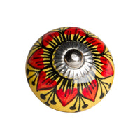 1.5" x 1.5" x 1.5" Ceramic-Metal Multicolor 8 Pack Knob