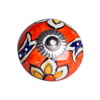 1.5" x 1.5" x 1.5" Ceramic-Metal Multicolor 12 Pack Knob