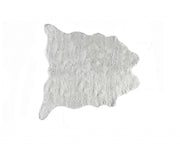 0.8" x 90" x 63" Acrylic Plush, Polyester Grey Rug