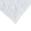 5" x 12" x 20" 100% Natural Rabbit Fur White Pillow