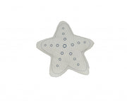 White with Blue 3D Shape Star Pillow