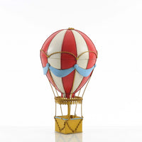 8.5" x 8.5" x 14.5" Vintage Hot Air Balloon