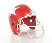 Handmade Vintage Look Football Helmet Sculpture