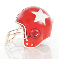 Handmade Vintage Look Football Helmet Sculpture