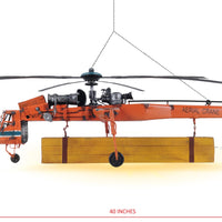 Aerial Crane Lifting Helicopter Sculpture