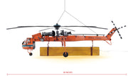 Aerial Crane Lifting Helicopter Sculpture