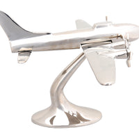 Four Propeller Aluminum Airplane Sculpture