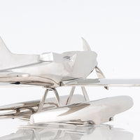 Vintage Look Aluminum Seaplane Sculpture