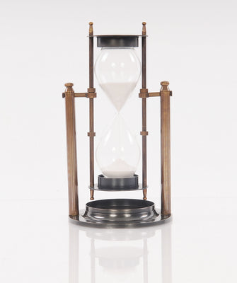 Antique Look Revolving Hourglass