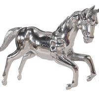 Large Silver Horse Statue