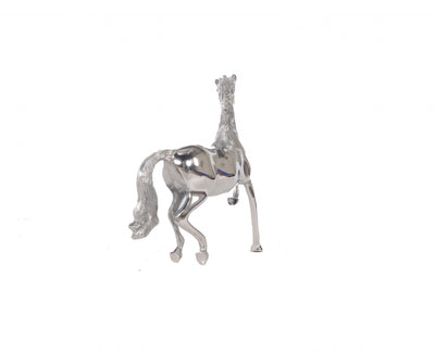 Nickel Plated Aluminum Horse Sculpture