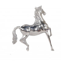 Nickel Plated Aluminum Horse Sculpture