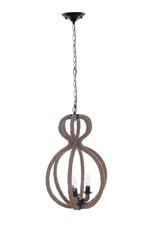 Nautical Rope Hanging Lantern Pendant Light