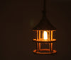 Rustic Natural Rope Lantern One Light Pendant Lamp