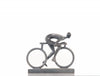 Minimalist Cyclist Cement Finish Statue