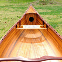 31.5" x 187.5" x 24" Wooden Canoe