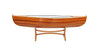 Authentic Real Wood Canoe Coffe Table