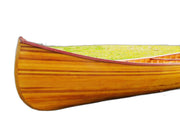 28.5" X 144" X 21" Wooden Canoe With Ribs Curved Bow