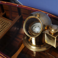 Vintage Look Large Tabletop Brass Binnacle Compass