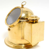 Vintage Look Large Tabletop Brass Binnacle Compass