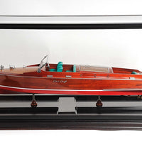 14" x 37.5" x 15" Display Case for Speed boat