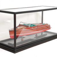 14" x 37.5" x 15" Display Case for Speed boat