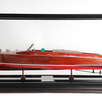 14" x 37.5" x 15" Display Case for Speed boat