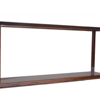 9.5" x 38.5" x 16" Display Case for Cruise Liner Midsize Classic Brown