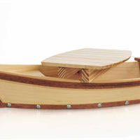 Handmade Wooden Sushi Boat Serving Tray