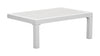 28" x 18.1" x 10.2" White, Polyresin, Powder Coated Aluminum, Side Table