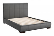 62.2" x 83.9" x 43.5" Black, Leatherette, Plywood, MDF, Full Bed