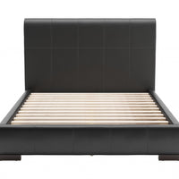 62.2" x 83.9" x 43.5" Black, Leatherette, Plywood, MDF, Full Bed