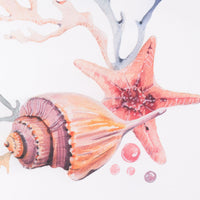 Casual Coastal Conch Shell Starfish Wall Art